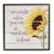 Stupell Industries Be Anything Be Kind Motivational Quote Farmhouse Sunflower Framed Wall Art